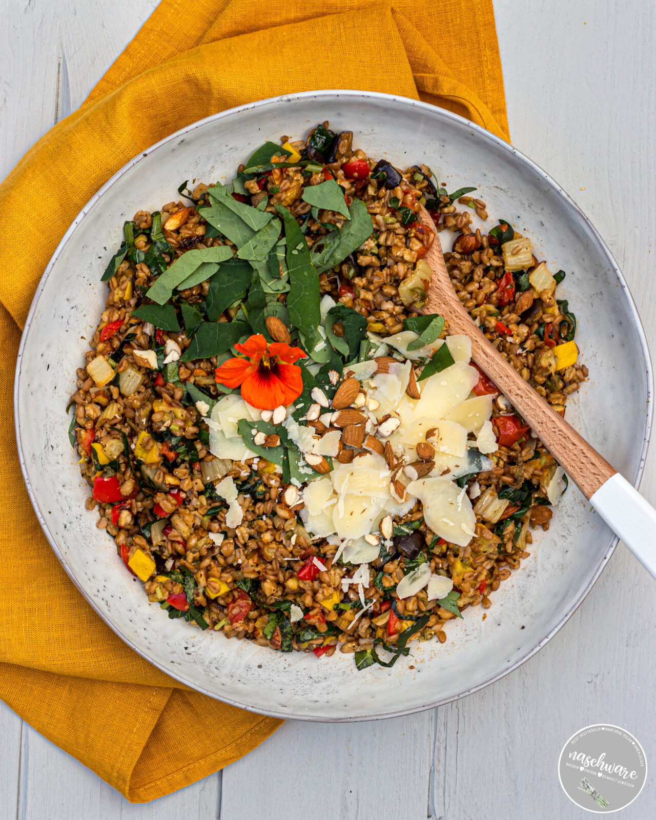 Italienischer Dinkelsalat - Insalata di Farro - Rezept - naschware.de