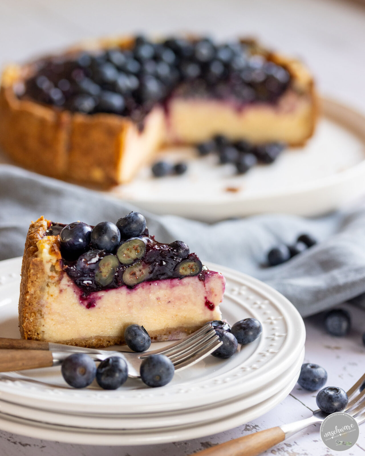 Blueberry Joghurt Cheesecake - Rezept - naschware.de