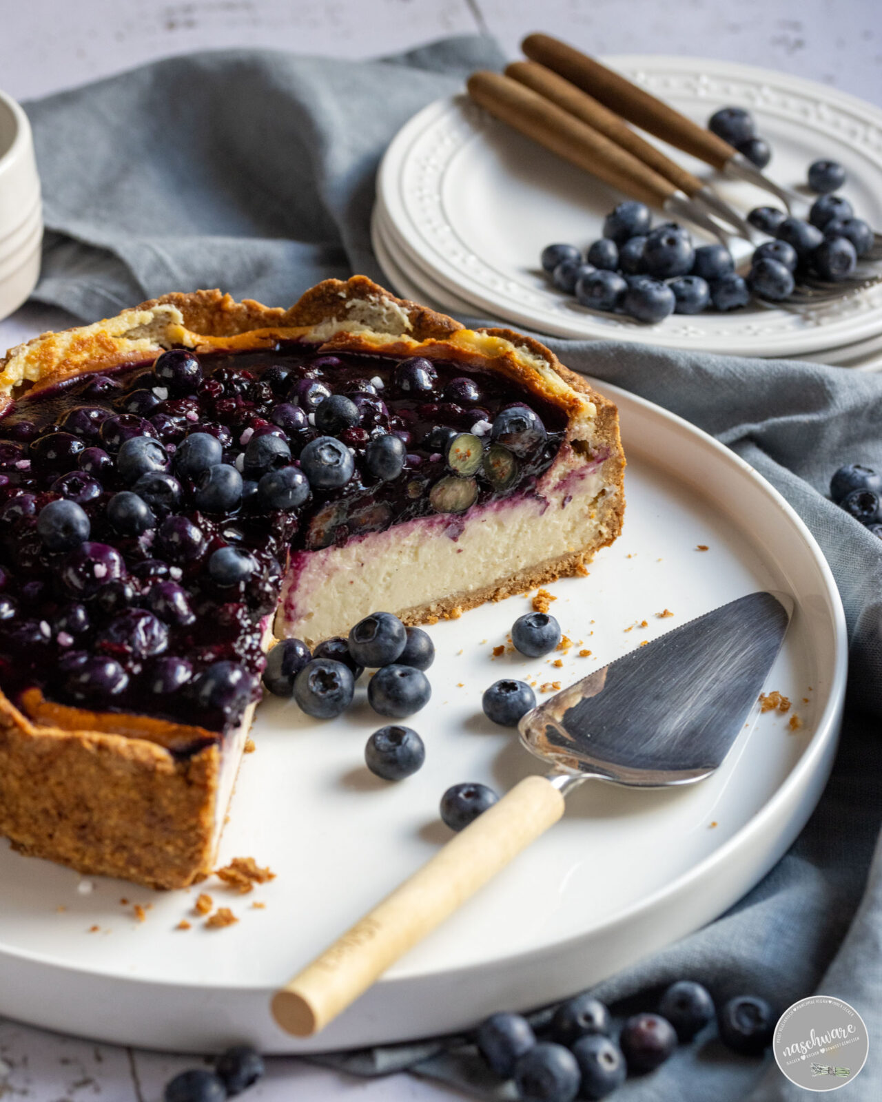 Blueberry Joghurt Cheesecake - Rezept - naschware.de