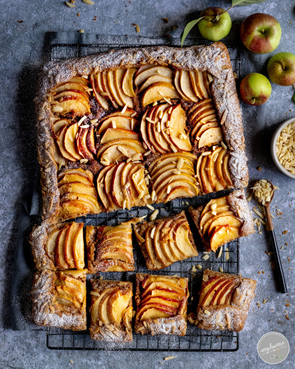 Vegane Apfel Frangipane Tarte - Rezept - naschware.de