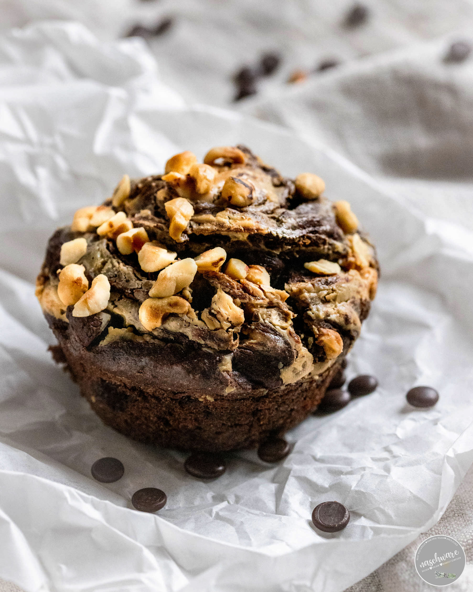 Double Chocolate-Peanutbutter Muffins